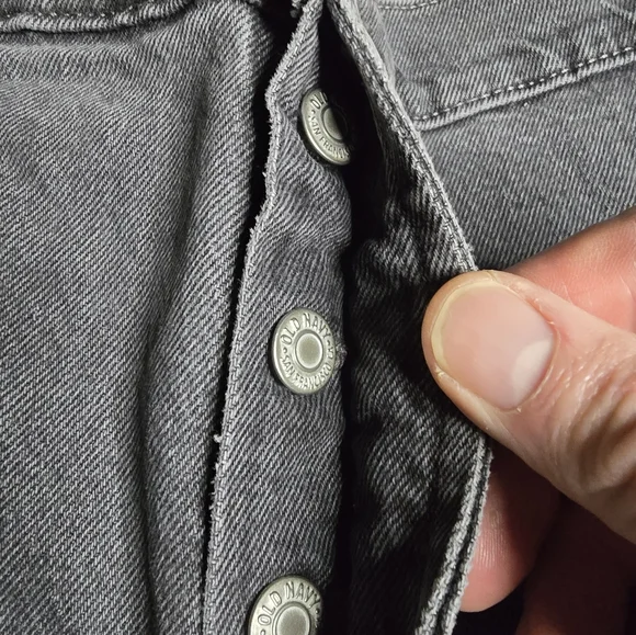 Old Navy Womens Grey Button Fly Jeans Size 22 Nwot - Picture 8 of 9